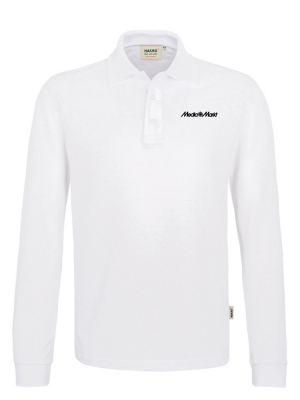 Poloshirt Freddie Langarm Weiss